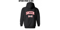 Ass. soccer Lacolle hoodie coton noir 